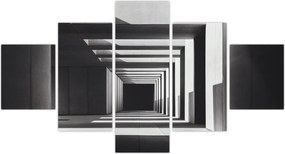 Obraz - Kwadratowy tunel (125x70 cm)