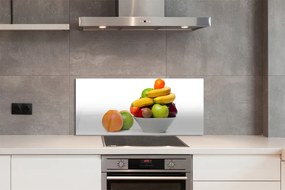 Panel szklany do Kuchni Miska Pełna Świeżych Owoców