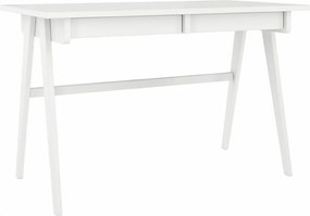 Drewniane biurko z szufladami Visby EDDA / biały RAL