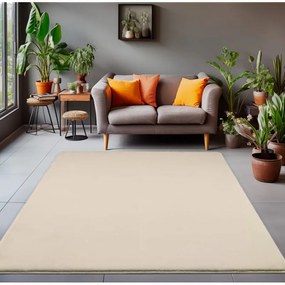 Dywan pluszowy Luxy kremowy 80 cm x 150 cm