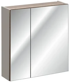 Szafka łazienkowa SANTA FE TAUPE 80 cm szara krzemowa z lustrem COMAD