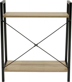 Niski regał stojący w stylu loft Cilyan S czarny