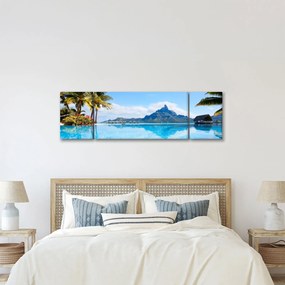 Obraz - Palmy i plaże (170x50 cm)
