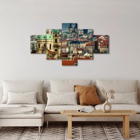 Obraz - Panorama Pragi (125x70 cm)