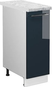 Szafka apteczna ciemnoniebieski wysoki połysk 30x60x82 fame-line