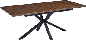 Stół rozkładany LOGAN 160(200)x90 orzech/czarny mat