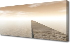 Obraz canvas Konstrukcja Molo o Poranku