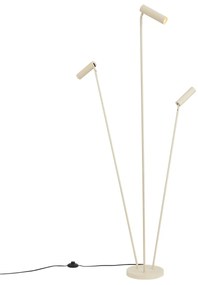 Nowoczesna lampa podłogowa beżowa 3-punktowa GU10 35mm - Thomas Nowoczesny Oswietlenie wewnetrzne