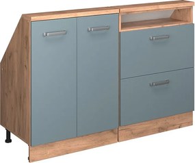 Szafka kuchenna na dach skośny niebiesko-szary 120x46x81.6 r-line