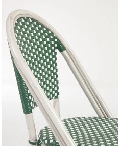 Zielono-białe krzesło zewnętrzne Kave Home Marilyn