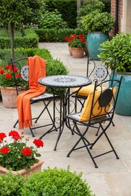 3-cz. szary ceramiczny zestaw mebli bistro K4-G75