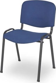 Niebieskie sztaplowane krzesło konferencyjne H4-T99