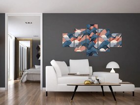 Obraz - Fale i wzgórza (125x70 cm)