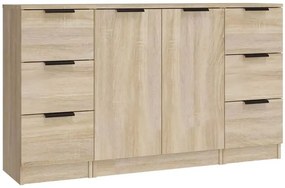 Nowoczesna Komoda Z 6 Szufladami Dąb Sonoma G3-P96