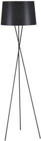 Czarna lampa podłogowa z abażurem - S912-Sorgus