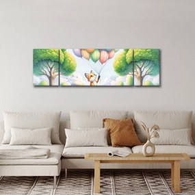 Obraz – Szczęśliwy lis (170x50 cm)
