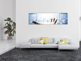 Obraz otwartej dłoni (170x50 cm)