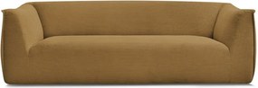 Musztardowa sztruksowa sofa 242 cm Giorgia – Bobochic Paris