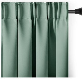 Jasnozielona zaciemniająca zasłona termiczna 140x245 cm Pleat – Restilo