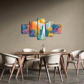 Obraz - Geometryczny anioł (125x70 cm)