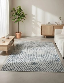 Szary dywan pokojowy nowoczesny w jodełkę H3-S24