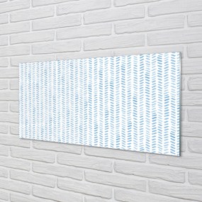 Szkło do Kuchni na Ścianę Niebieska Jodełka