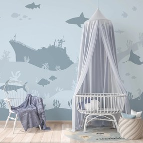 Fototapeta - Sea World, niebieski (196x136 cm)