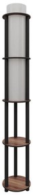 Lampa stojąca z półkami NOTO 1xE27/40W/230V brązowa/czarna