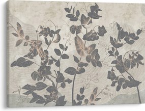 Obraz - Teksturowane liście (70x50 cm)