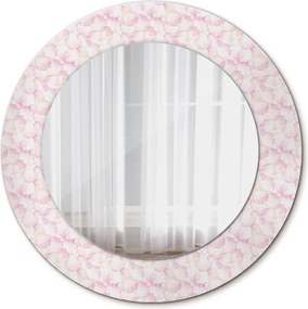 Lustro dekoracyjne okrągłe Płatki kwiatów