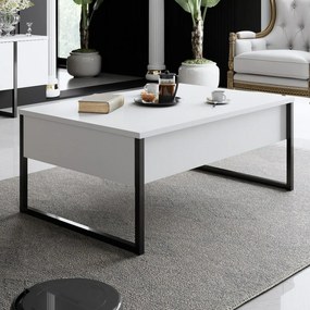 Stolik konferencyjny Luxe White and Black