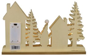 Świąteczne dekoracje świetlne Domki, 28 x 17,5 x 5cm, LED