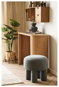 Ciemnoszary puf z tkaniny szenilowej Canberra – House Nordic