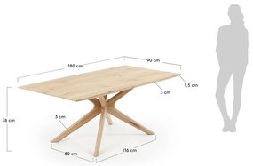 Stół Kave Home Armande, 180 x 90 cm