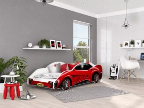 Łóżko dziecięce samochód bolid Spidi III 90x180 auto wyścigowe z stelażem flex