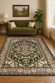 Zielony dywan orientalny R6-M92
