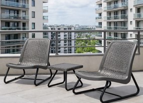 Zestaw mebli ogrodowych Spritz DC30+DT07 na taras i balkon, kolor szary