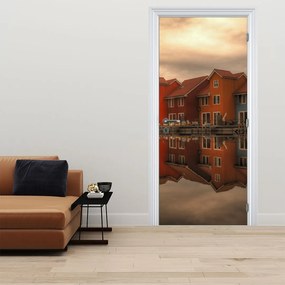 Fototapeta na drzwi - Kolorowe domy (95x205cm)