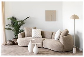 Beżowa lampa stojąca z metalowym kloszem (wysokość 155 cm) Sheffield – House Nordic