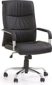 Fotel Obrotowy Czarny Tapicerowany T4-L98