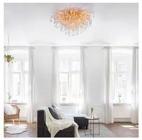 Paul Neuhaus 8092-11 - Żyrandol natynkowy ICICLE 14xG9/40W/230V śr. 100 cm mosiądz