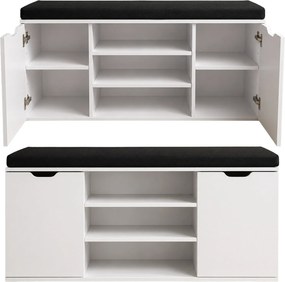 Szafka na buty z siedziskiem PORTA, 103 x 30 x 46 cm