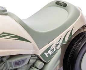 AIYAPLAY Samochodzik dla dzieci, Design motocykla, Muzyka i Bańki, dla 2-5 Lat, Kremowobiały