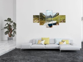 Obraz - Seealpsee, jezioro w Szwajcarii (125x70 cm)
