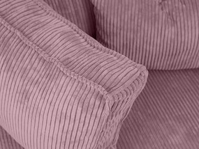 Jasnofioletowa narożna sofa SMART COSARO, dwustronna + 2 poduszki GRATIS