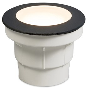 Zewnetrzna Nowoczesny zewnętrzny klosz do wkopania czarny w komplecie z LED IP67 - Ceci Nowoczesny Oswietlenie zewnetrzne