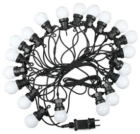 LED Łańcuch zewnętrzny STRING 10m 20xLED/0,5W/24/230V 3000K IP44