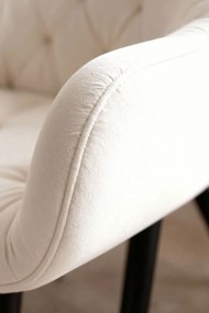 Krzeso Zandel z czarnego aksamitu