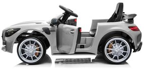 Auto na akumulator mercedes gtr srebrny lakierowany