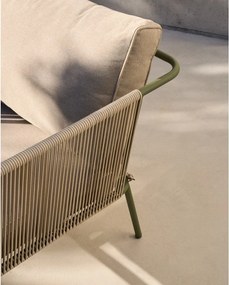 Zielona/beżowa tapicerowana sofa ogrodowa Zivia – Kave Home